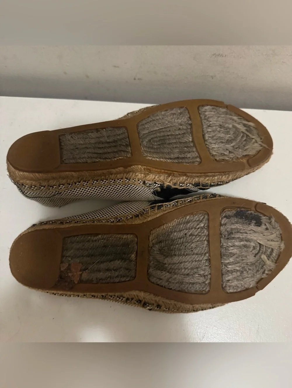 Tory Burch Canvas Espadrilles Shoes Flats Size 6.5 Women’s